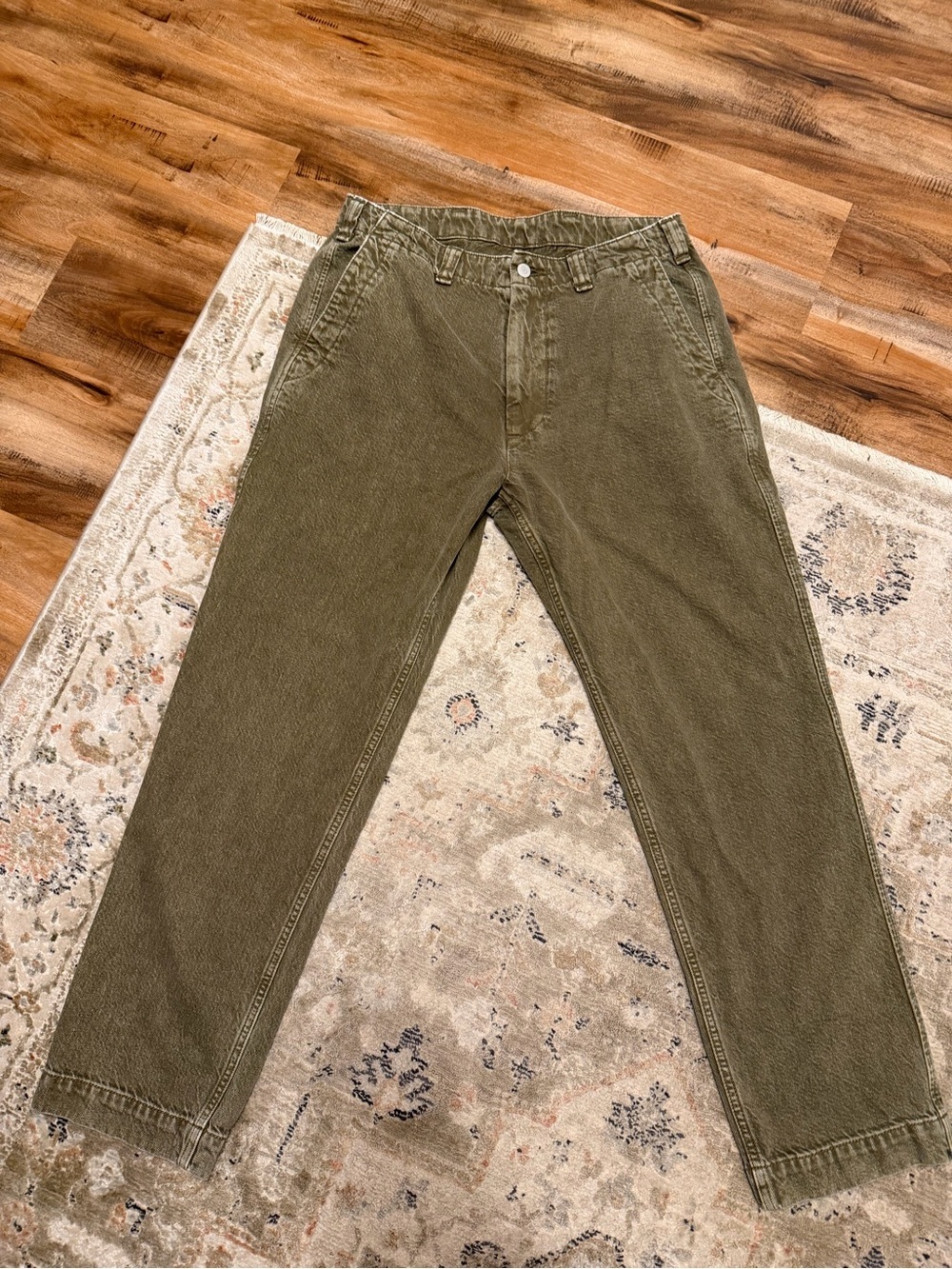 Abercrombie & Fitch Olive Green Chinos